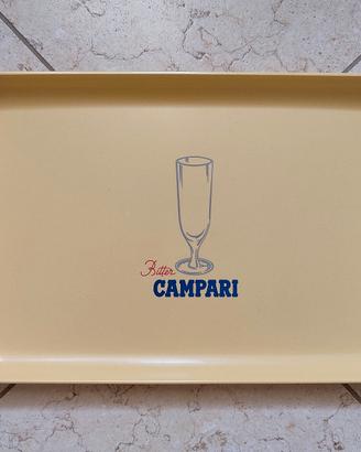 Vassoio pubblicitario Bitter Campari vintage retrò
