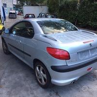 Ricambi Peugeot 206 CC 2002 1600cc benzina NFU