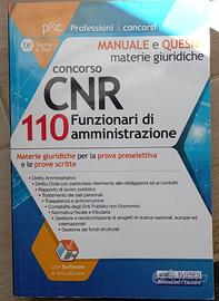 libro quesiti materie giuridiche concorso CNR funz