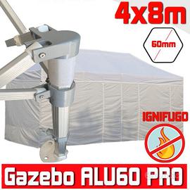 Gazebo pieghevole 8x4 professionale eventi tendone