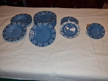 Set di piatti Paiolo Laveno in ceramica 1974.