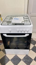 Cucina a gas Beko classe A bianca