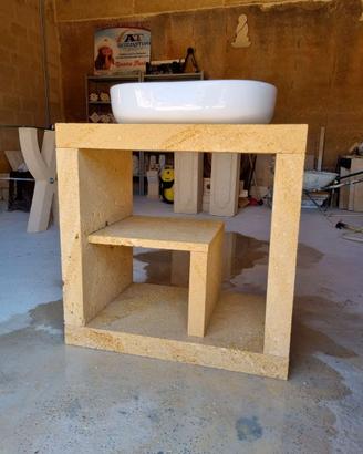 Mobile bagno in pietra naturale