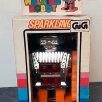 Robot a carica Sparkling GiG originale vintage.
