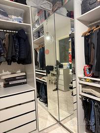 Cabina armadio con scarpiera e ballerina