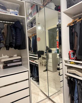 Cabina armadio con scarpiera e ballerina