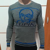 Maglione Lupin III Grigio in Lana - Taglia S Uomo
