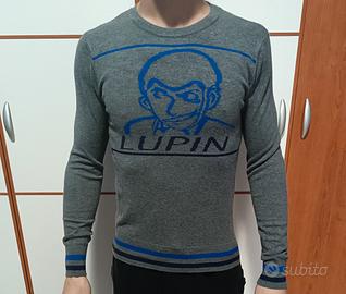 Maglione Lupin III Grigio in Lana - Taglia S Uomo
