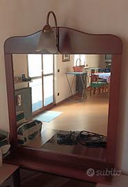 Specchio con mensola 