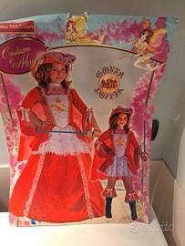 costume carnevale principessa moschetiere 