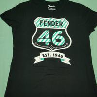 T-shirt originale marca Fender by Emp nera - TS