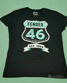 T-shirt originale marca Fender by Emp nera - TS
