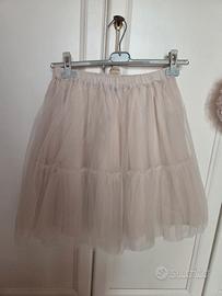Gonna tulle panna/ecru 13/14 anni