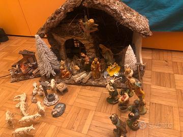 Set Presepe Natalizio artigianale in legno