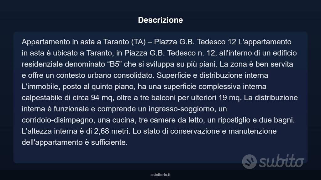 Appartamento – Taranto, Quartiere Paolo VI - Vista 4