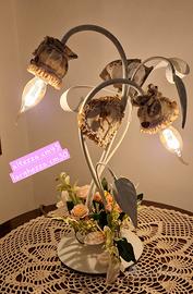 lampada shabby chic nuova e unica 