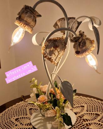 lampada shabby chic nuova e unica 