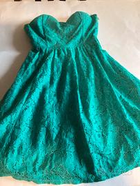 Vestito corto pizzo Tally Weijl verde