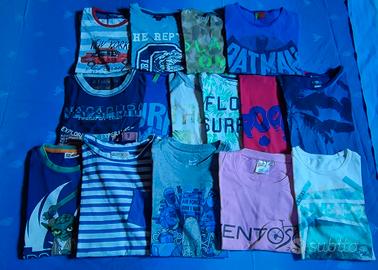 Lotto 15 T-shirt cotone 6/8anni