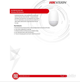 Hikvision Rilevatore Wireless Allarme AX PRO 868MH