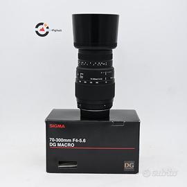 Sigma 70-300 f4-5.6 DG Macro Nikon Usato