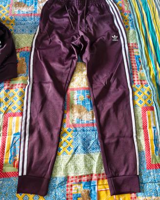 Pantaloni Tuta Adidas Originals Bordeaux - Tg M