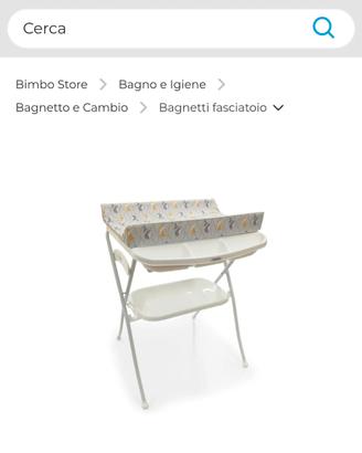 Fasciatoio con bagnetto GIORDANI