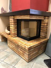 Caminetto a legna piazzetta velletri con vano