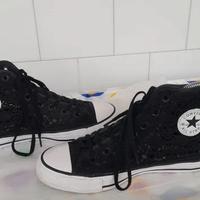 Converse All Star chuck Taylor in pizzo nero