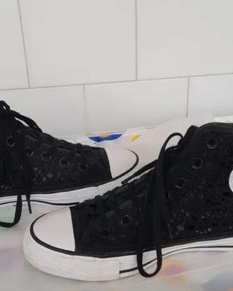 Converse All Star chuck Taylor in pizzo nero