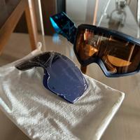 Maschera occhiali snowboard Anon arancione blu