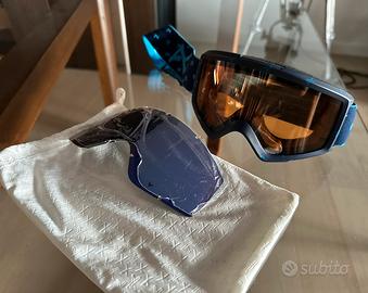 Maschera occhiali snowboard Anon arancione blu