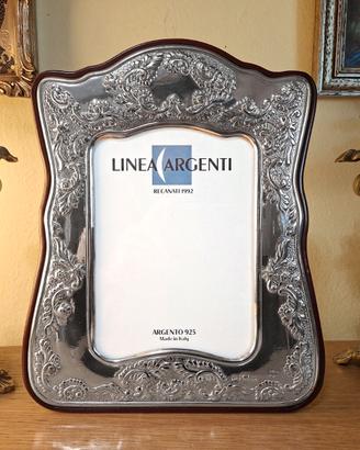 Cornice Portafoto Argento 925 anni 90 foto cm13x18