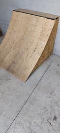 Rampa da skate in legno-mini quarter professionale