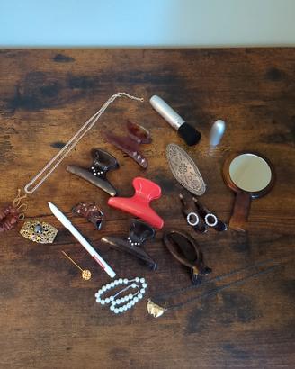 Lotto misto Vintage - accessori capelli pinze