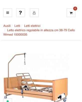 Letto elettrico per disabili
