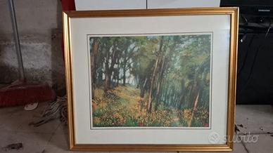 quadro vintage in stile figurativo espressionista