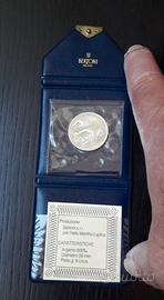 ARGENTO medaglia HALLS MENTHO LYPTUS 1988 PROOF