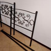 Testiera letto singolo in ferro 