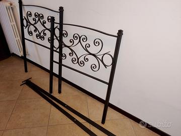 Testiera letto singolo in ferro 