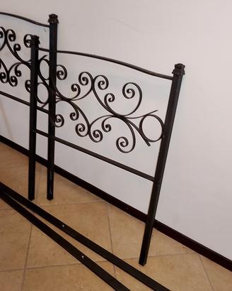 Testiera letto singolo in ferro 
