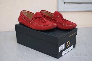 Mocassini Calpierre Pelle Rossa Tg 42