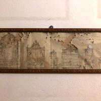 Vecchio disegno di mobili d'arte