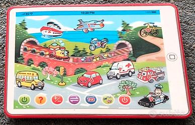Tablet educativo bimbi bilingue con suoni e musica