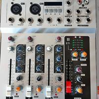 Mixer Audio 4 Canali con USB