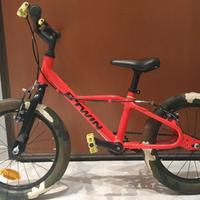 BICI 16 IN ALLUMINIO BTWIN bimbo 4 6 anni