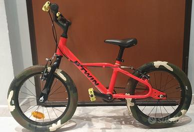 BICI 16 IN ALLUMINIO BTWIN bimbo 4 6 anni