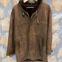 Giacca Vintage in Vera Pelle Camoscio Shearling