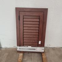 Persiana marrone in alluminio nuova 54x96