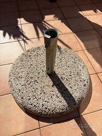 Base per Ombrellone in Graniglia di Sasso